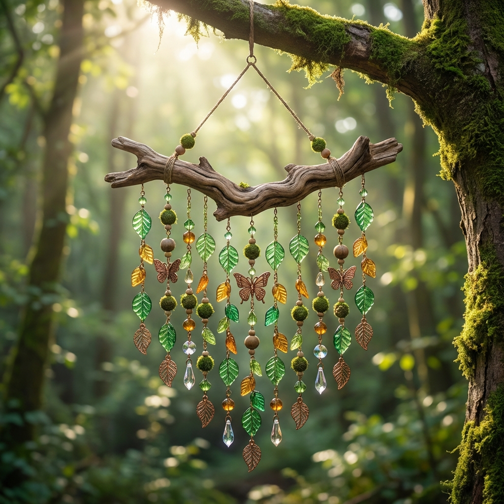 Gift-Perfect | Driftwood Forest Wind Chimes | Magical Garden Accent