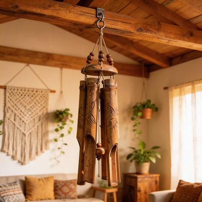 Gift-Loved | Handcrafted Bamboo Forest Chimes | Soothing Nature Melody
