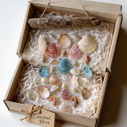 Gift-Ready | Natural Seashell Coastal Charm | Dreamy Ocean Décor