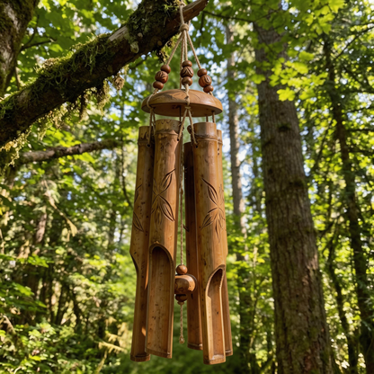 Gift-Loved | Handcrafted Bamboo Forest Chimes | Soothing Nature Melody