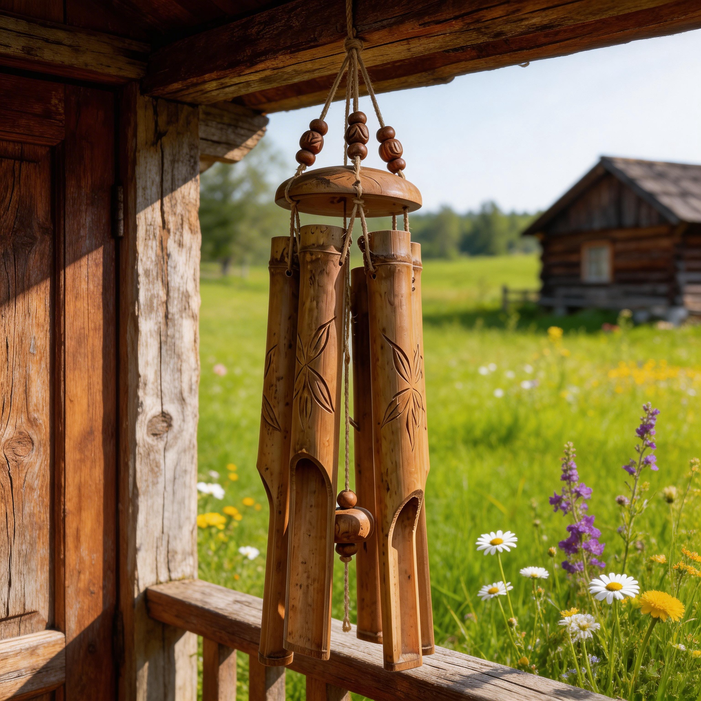 Gift-Loved | Handcrafted Bamboo Forest Chimes | Soothing Nature Melody
