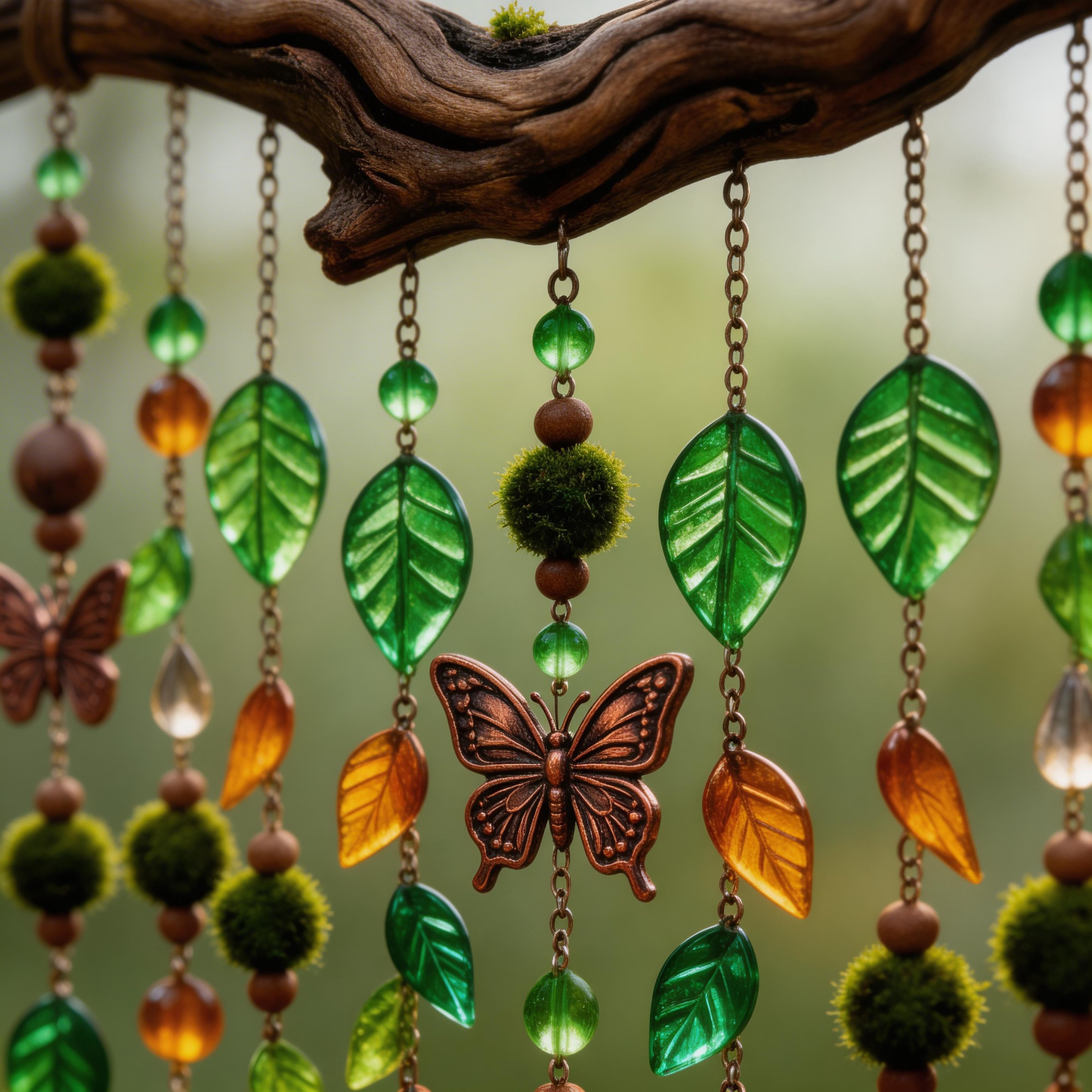 Gift-Perfect | Driftwood Forest Wind Chimes | Magical Garden Accent