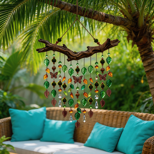 Gift-Perfect | Driftwood Forest Wind Chimes | Magical Garden Accent