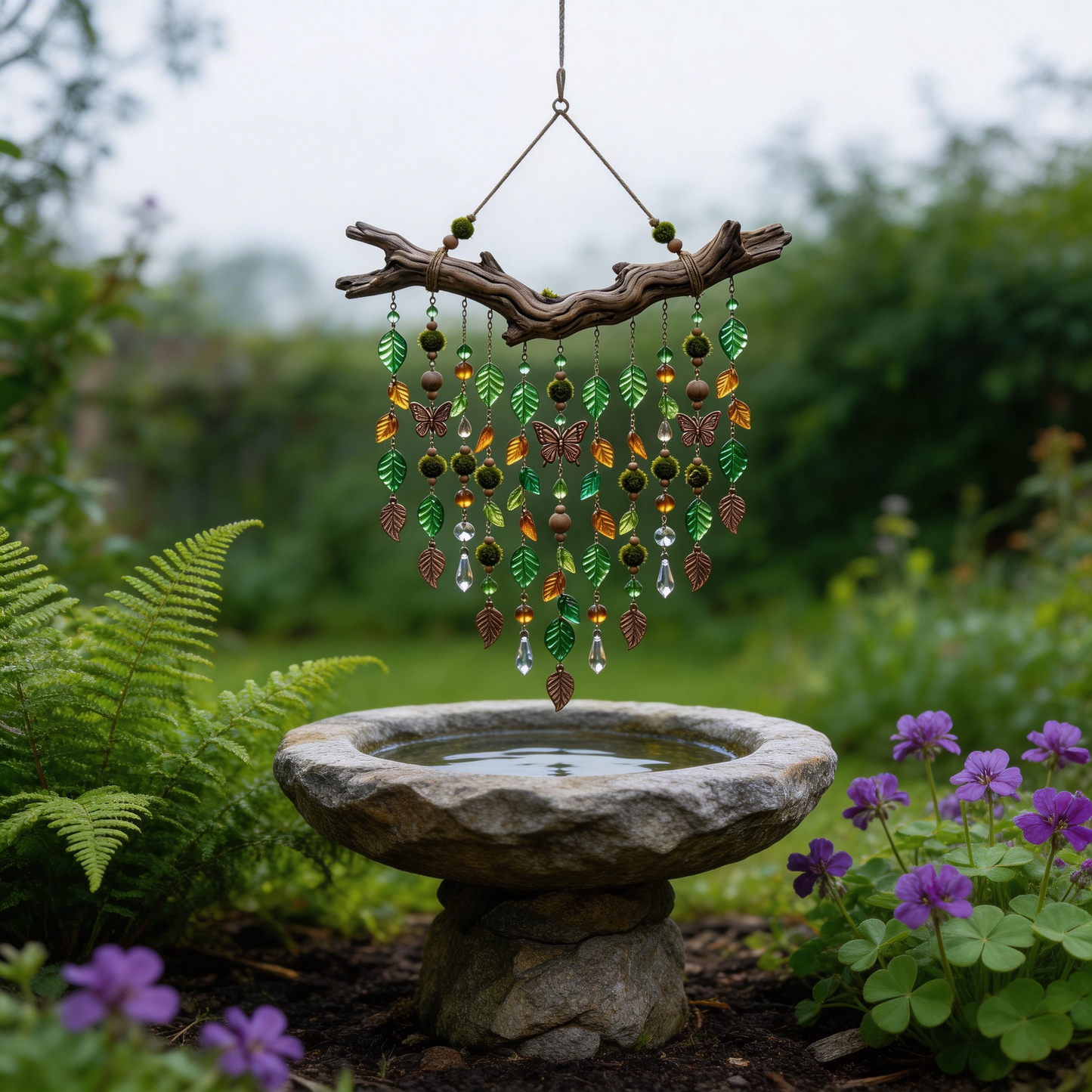 Gift-Perfect | Driftwood Forest Wind Chimes | Magical Garden Accent